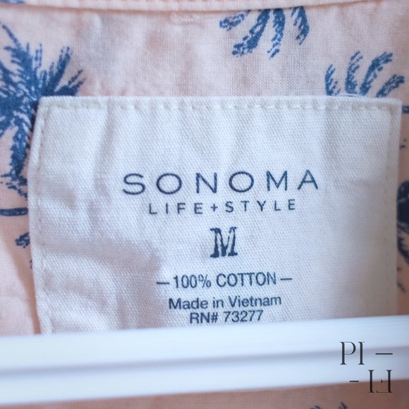 Button down shirt flamingos pattern 100% cotton - Picture 4 of 7